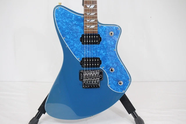BURNY H-65 ELECTRIC Guitar Blue Used Shipping From Japan