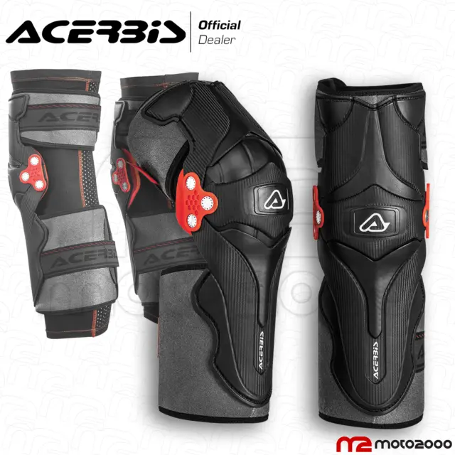 Acerbis X-Strong Knee 2.0 Coppia Ginocchiere Protezioni Moto Cross Enduro Quad