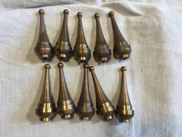 Lot de 10 pièces laiton /Lustre/ luminaires / Pièces détachées/ ancien