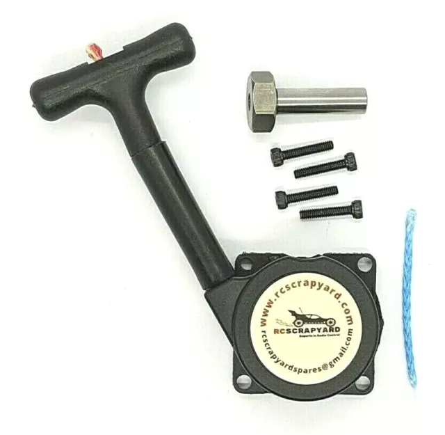 HPI 3.5, K4.6 and K5.9 Pull Start kit. Unbreakable cord, & 12mm Starter shaft