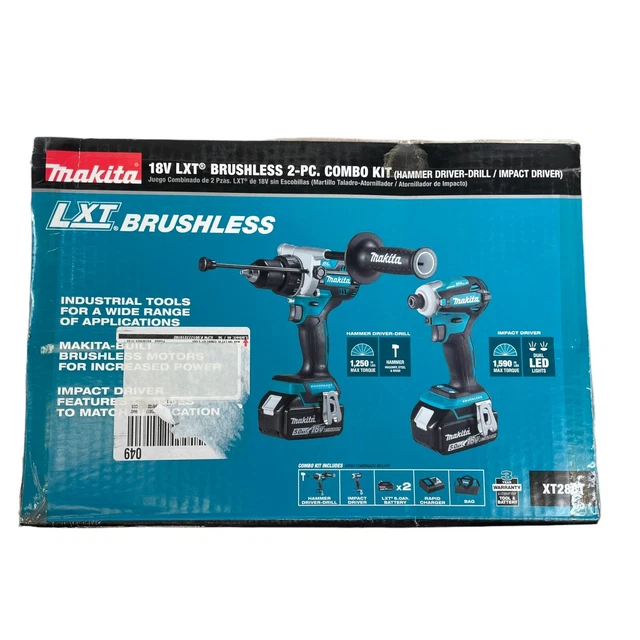 NEW MAKITA XT288T 18V Cordless Hammer Drill Combo Kit 299.00 PicClick