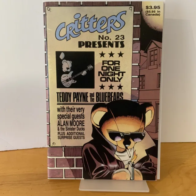 CRITTERS #23 1986 Furry Furries Stan Sakai Usagi Alan Moore w/vinyl disc