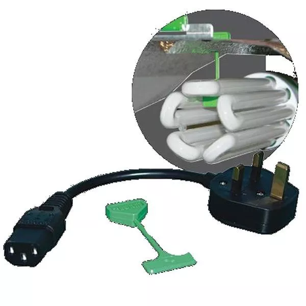 LUMii HID to CFL Converter Cable/Lead/Wire Hook - UK Plug - Lighting/Hydroponics