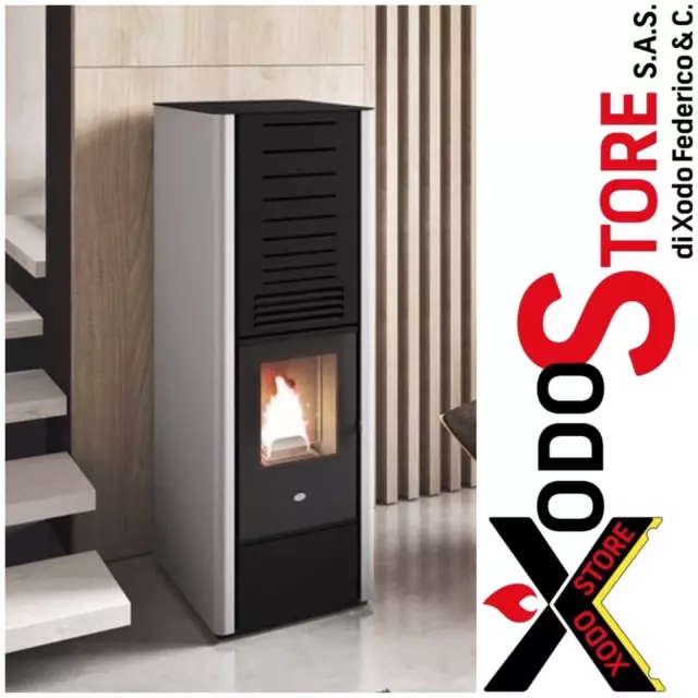 Stufa pellet 9,5 kW EVA CALOR KAREN 5 STELLE con 45 KG SERBATOIO - mail x sconto