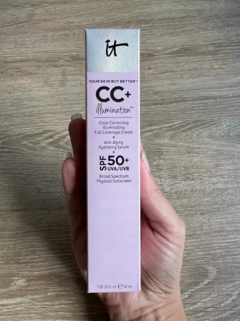 IT CC Illumination Cream SPF50+ Your Skin But Better 32ml Light Or Medium Shades