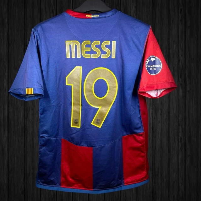 Messi Barcelona Nike Soccer Jersey Shirt 2006/07 #19 Size M UCL Limited unused