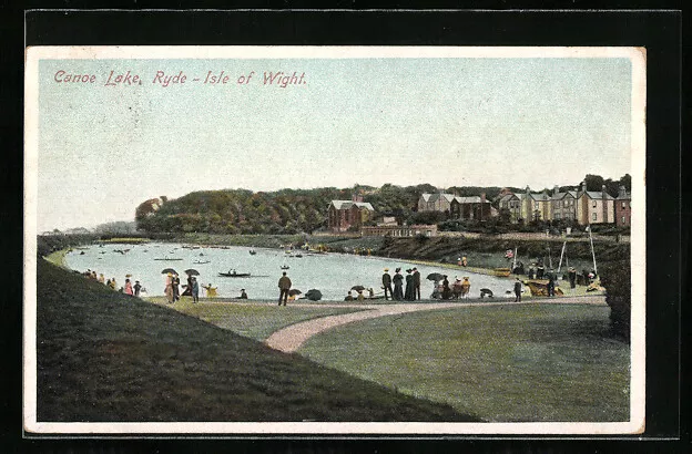 Ansichtskarte Ryde, Canoe Lake 1907