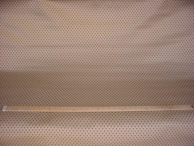 4-1/8Y Robert Allen Gold / Espresso Diamond Lattice Drapery Upholstery Fabric 2
