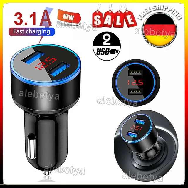 1 pz accendisigari 2x caricabatterie USB auto adattatore di ricarica caricabatterie cellulare ⭐⭐⭐⭐⭐⭐