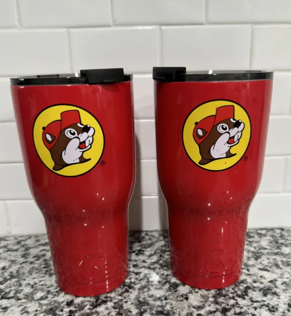 Two BUC-EE'S 30 OZ Tumbler Stainless Steel BUCEES Brand RTIC Hot Cold Drinks