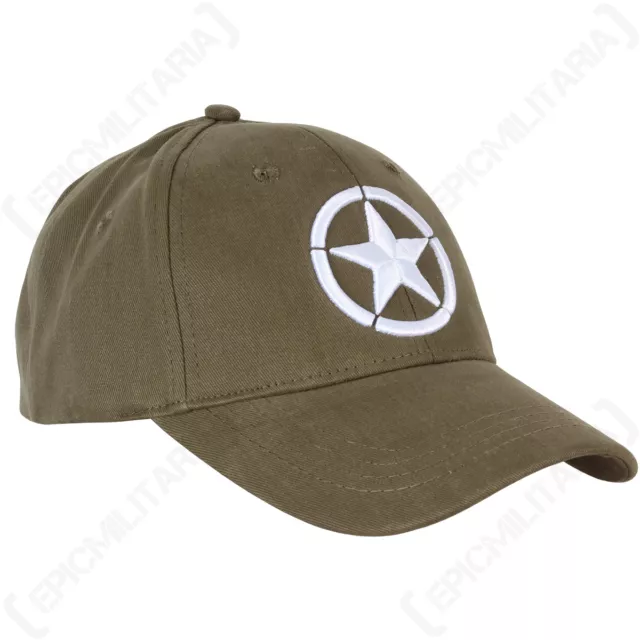 WW2 Estrella Gorra De Beisbol Bordado - Sombrero Para El Sol Ej?rcito Militar