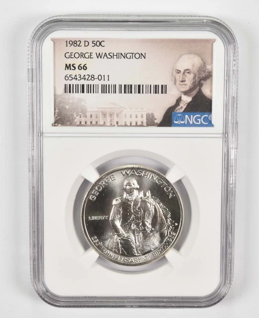 1982-D MS66 George Washington Commemorative Half Dollar NGC Special Label *0656