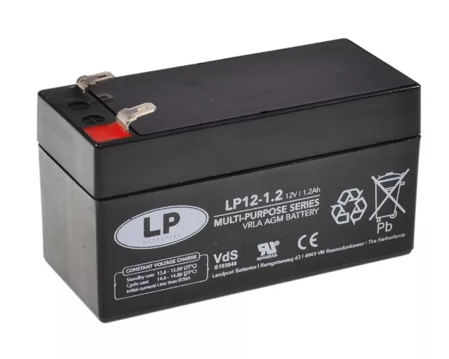 Batterie LANDPORT NSA LP12-1.2 T1 VDS 97x43x52mm 1,2Ah pour Mercedes Land Rover