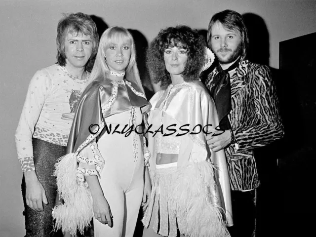 ABBA Swedish Pop Music Super Group 12x16 Photo Poster Hit Maker Band Rock & Roll