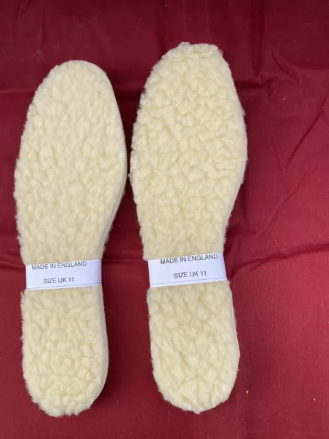 EXTRA WARM INSOLES  SIZE 11. X 2 Pair  THERMAL FLEECE WORK BOOTS SHOE SLIPPER