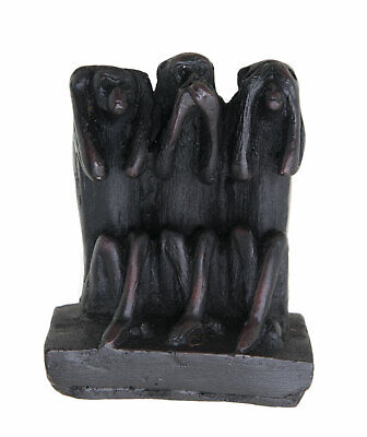 Figurine Grenouille style 3 singes de la Sagesse en resine  2481 