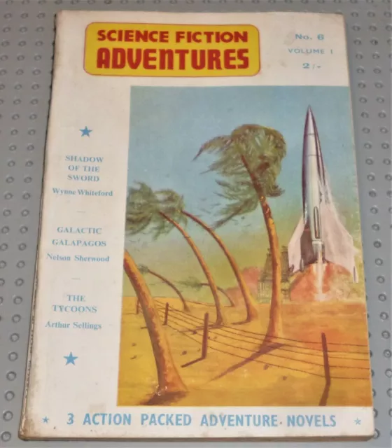 SCIENCE FICTION ADVENTURES pulp Magazine no. 6 vol 1 1959 Sherwood, Whiteford