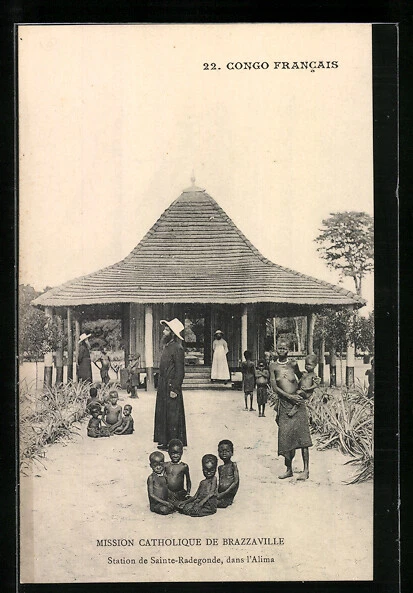 CPA Brazzaville, Station de Sainte-Radegonde, dans L´Alima