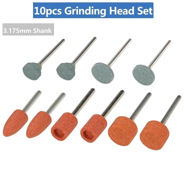 10 Pièces De Abrasif Grindstone 3mm Tige Grindstone Roue for Rotatif Tools
