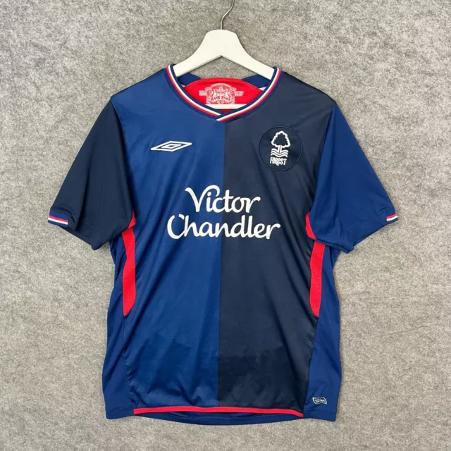 Nottingham Forest Camicia Uomo Medio Blu Umbro Terza Maglia Kit Top 2010/11