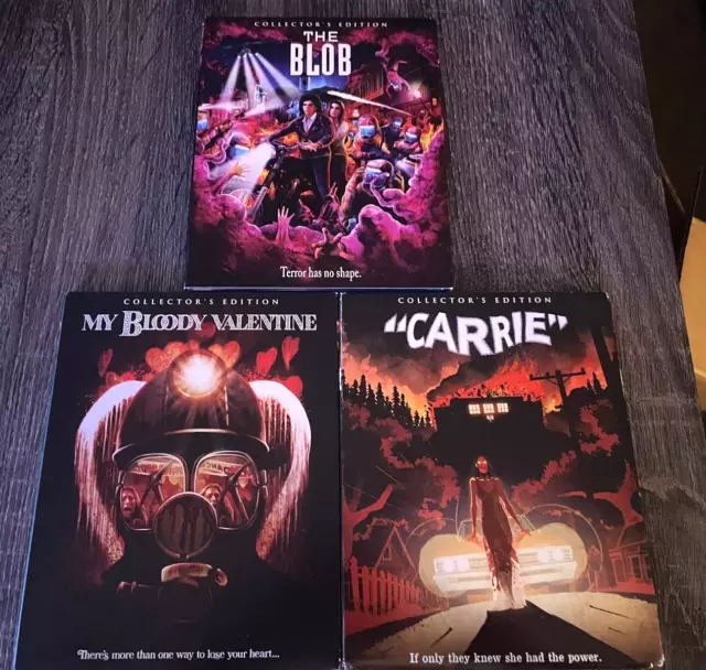 Horror Blu-Ray Lot/Bundle Scream Factory - The Blob, Carrie, My Bloody Valentine