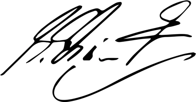 Michael Schumacher Autograph Signature VINYL DECAL  racing driver Formula One