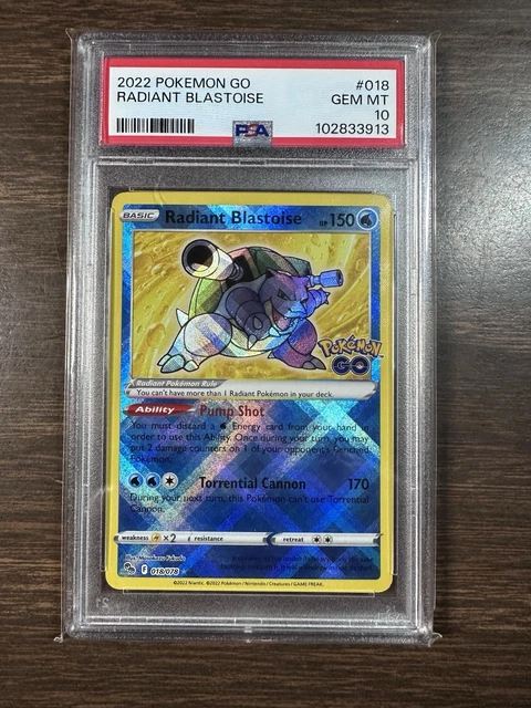 pokemon go blastoise card Radiant 018/078 Rare shuffle your deck Pokmon TCG Blastoise Pokmon GO
