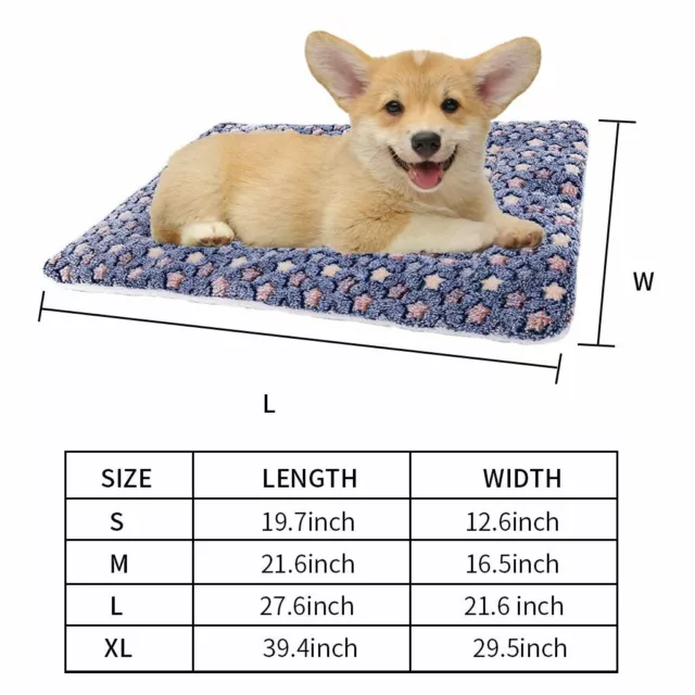 Pet Dog Cat Blanket Pillow Mat Warm Plush Soft Fleece Dog Cat Bed Pad Cushion US 3