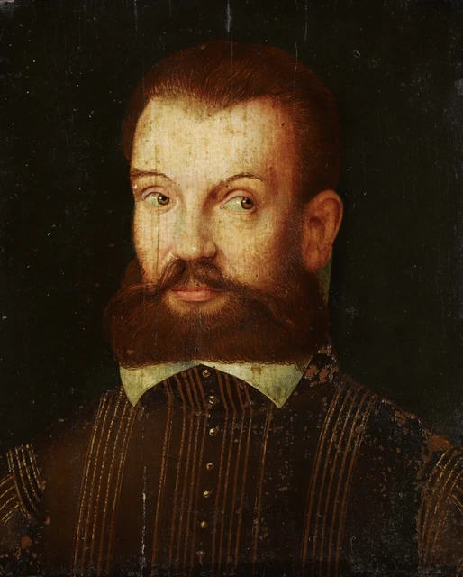 18TH CENTURY FRENCH ITALIAN OLD MASTER OIL ON PANEL - PORTRAIT OF A ...
