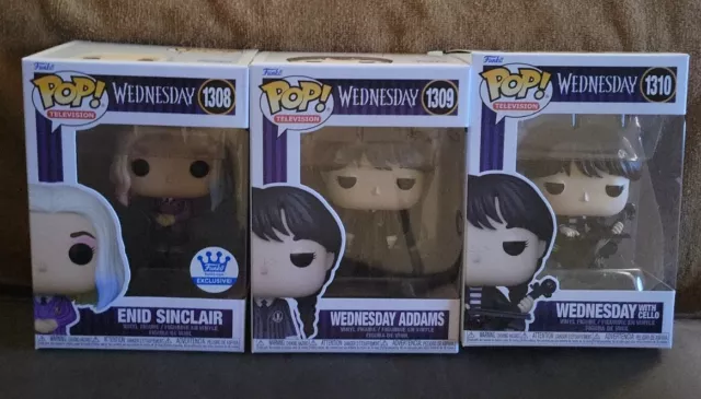 Funko Pop Set Lot Bundle Of 3 Wednesday Addams Exclusive NIB W/INSURANCE SOLDOUT