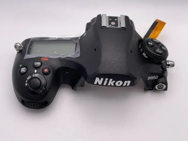 Nikon D850 Camera Top Cover Case Shell + Button Flex Cable LCD Original