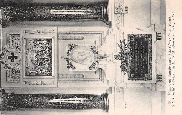 75PARIS MONUMENT DE L Incendie Du Bazar De La ChariteN T5107G/0045