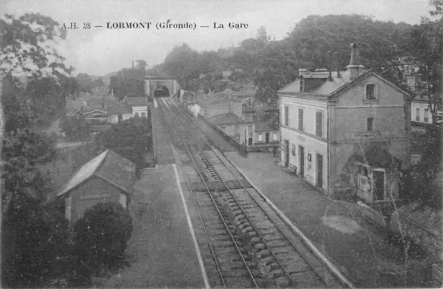 Cpa 33 Lormont La Gare