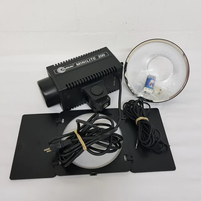 Unidad de flash estroboscópico de estudio Multiblitz Minilite 200 220 V bombilla de modelado de repuesto