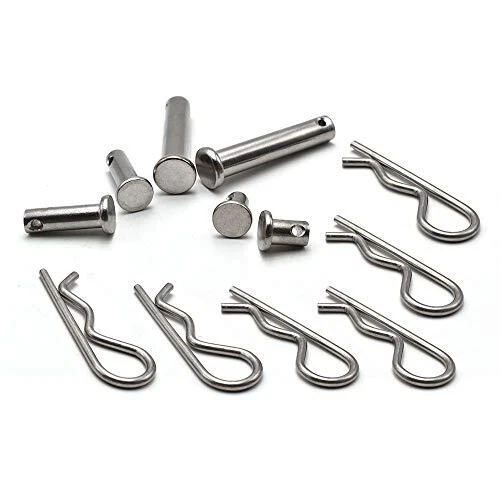 12pcs M8 Clevis Pin And M3 X 60 R Shape Cotter Pin Assortment Kit 304 Stainless