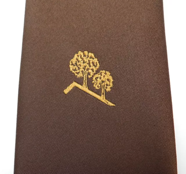Cravatta alberi vintage anni '60 vecchia Macclesfield pubblicità organizzazione aziendale