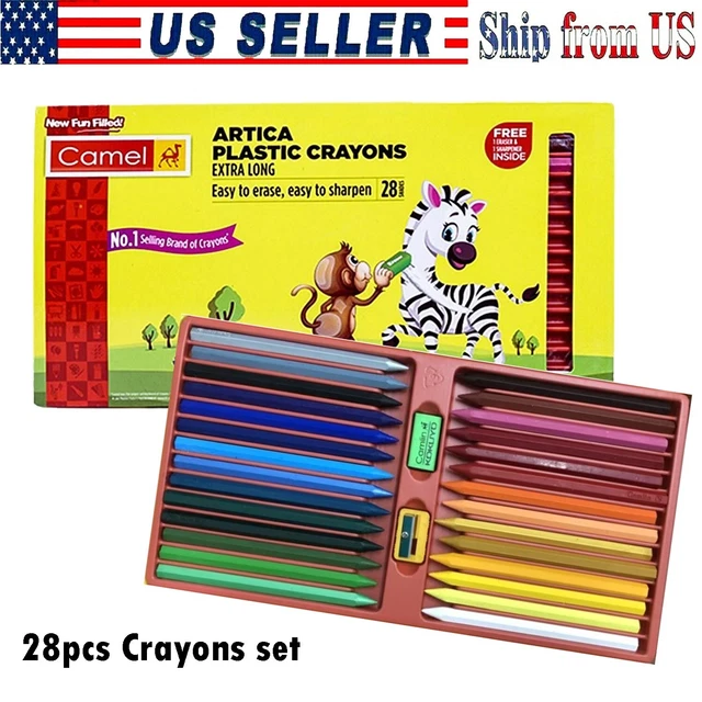 28SHADES ASSORTED CAMLIN Oil Pastel Multi Crayons Safe & nontoxic For