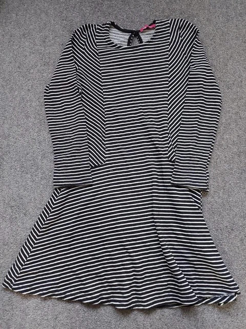 Girls, Long Sleeved, Striped Dress, 9-10Yrs, 140Cm, Young Direction