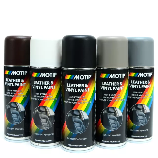 Motip Leder & Vinyl Farbe Spray Lederspray Lederfarbe Leder Reparatur 200ml