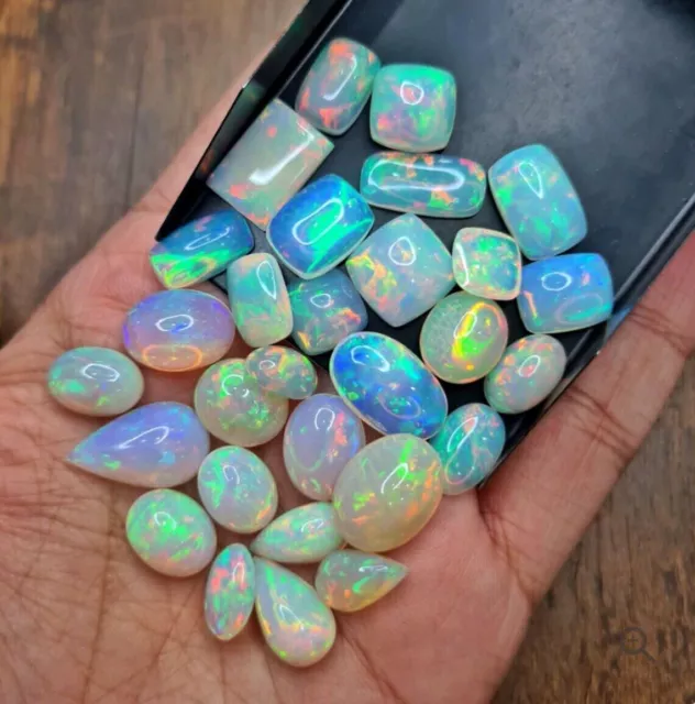 Lot de vente en gros d'opale éthiopienne naturelle multi-flashy de qualité...