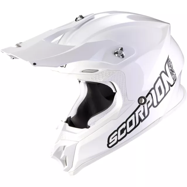 Scorpion Offroad Helm Gr. M VX-16 EVO Air Solid Crosshelm Off-Road weiß