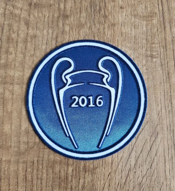 Real Madrid 2016 Champions League Winners sleeve patch, badge Player Size