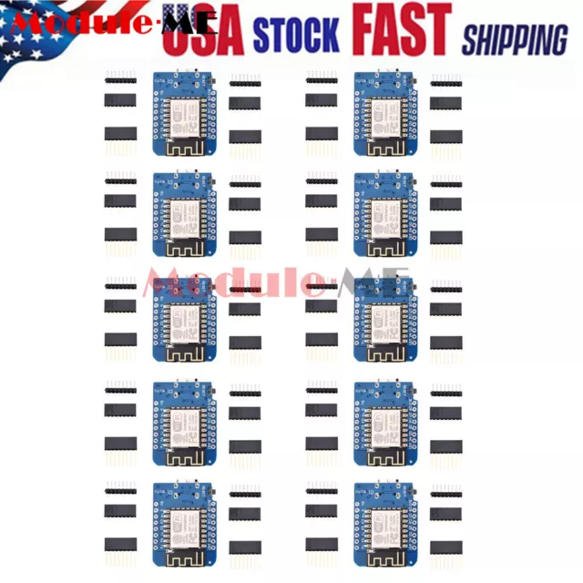 1-10PCS ESP8266 ESP-12 ESP12 WeMos D1 Mini WIFI Development Board NodeMCU Lua UK