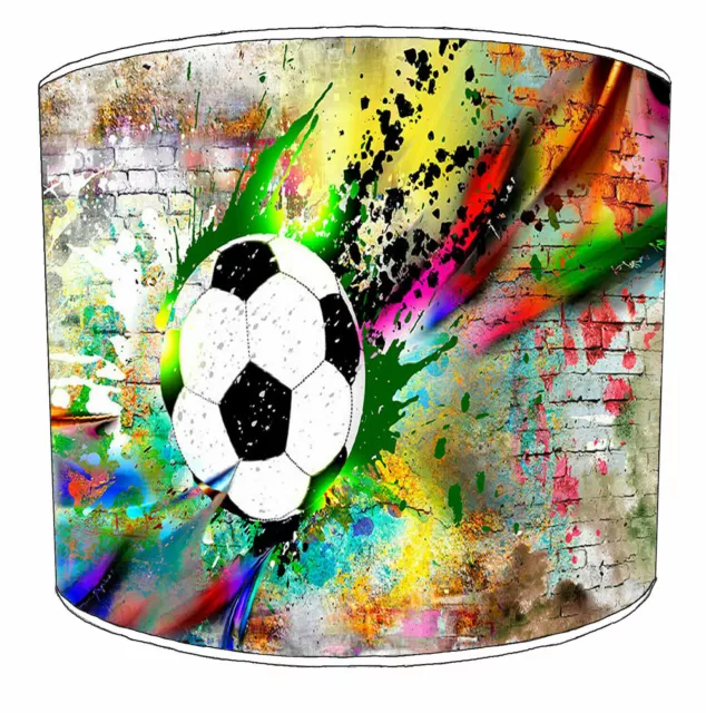 Football Lampshades, Ideal To Match Football Graffiti Duvet Covers.