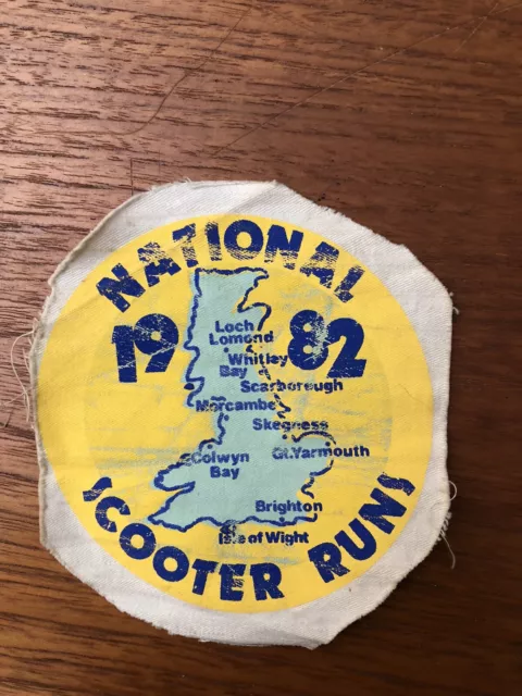 scooter rally patch 1980s