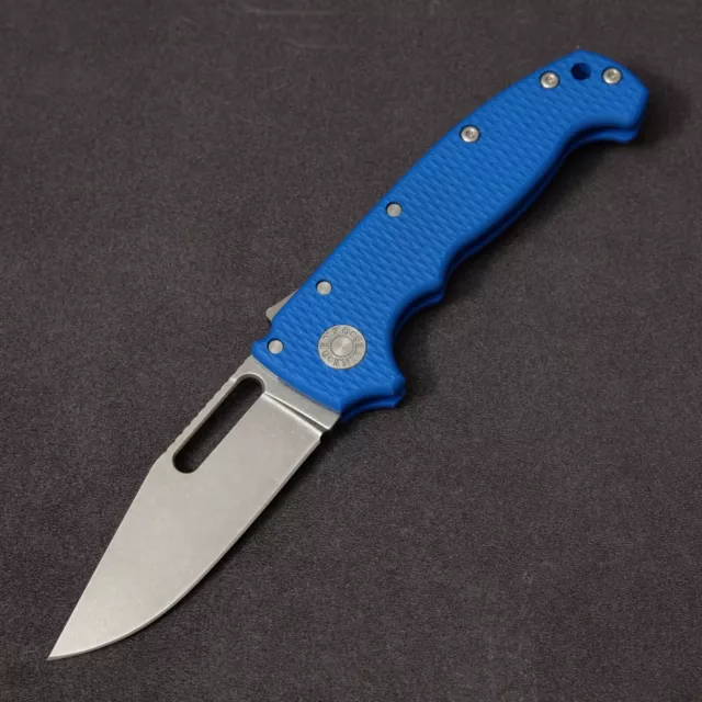 Demko Knives AD20 Clip Point - Blue G10 / Slotted / 3V
