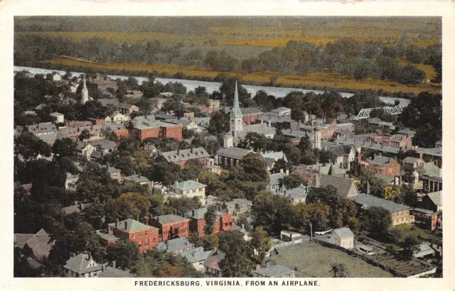 Fredericksburg Virginia VA From an Airplane Postcard 5246