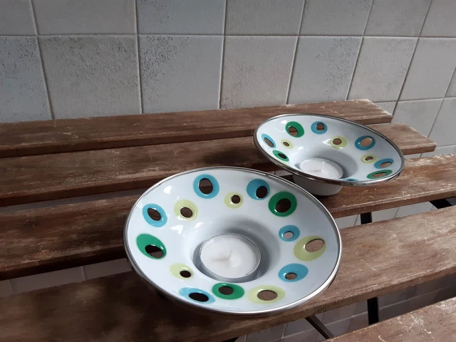Portacandele in metallo Ikea vintage fuori produzione