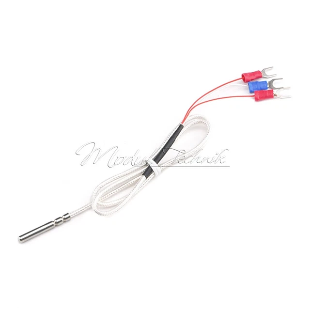 Resistenza Scalda Acqua Sonda Temperatura PT100 - Termocoppia In Platino, Filo M8, Range 0-400°C Termostato Terrario - Foto 9