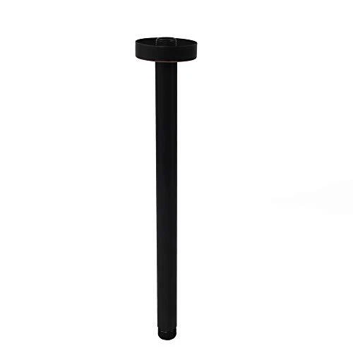 Bathroom 1/2 NPT All Brass 12-Inch Round Straight Shower Arm for Fixed Shower